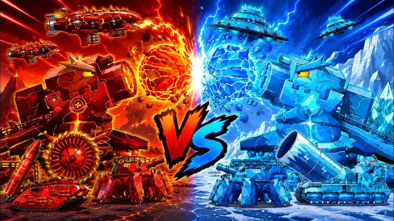 Lava Core vs Frozen Core &ndash; Which Cannon Will Survive?
