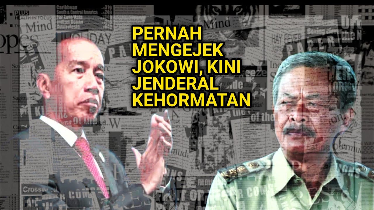 Pernah Mengejek Jokowi, Kini Jenderal Kehormatan