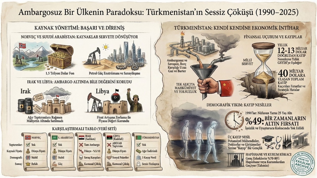 Türkmenistan Kaynak Yönetimi ve Sessiz Çöküşün Analizi