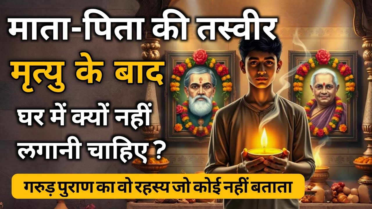 मृत्यु के बाद माता पिता की तस्वीर घर में क्यूँ नही लगानी चाहिए 😢#spritualjourney