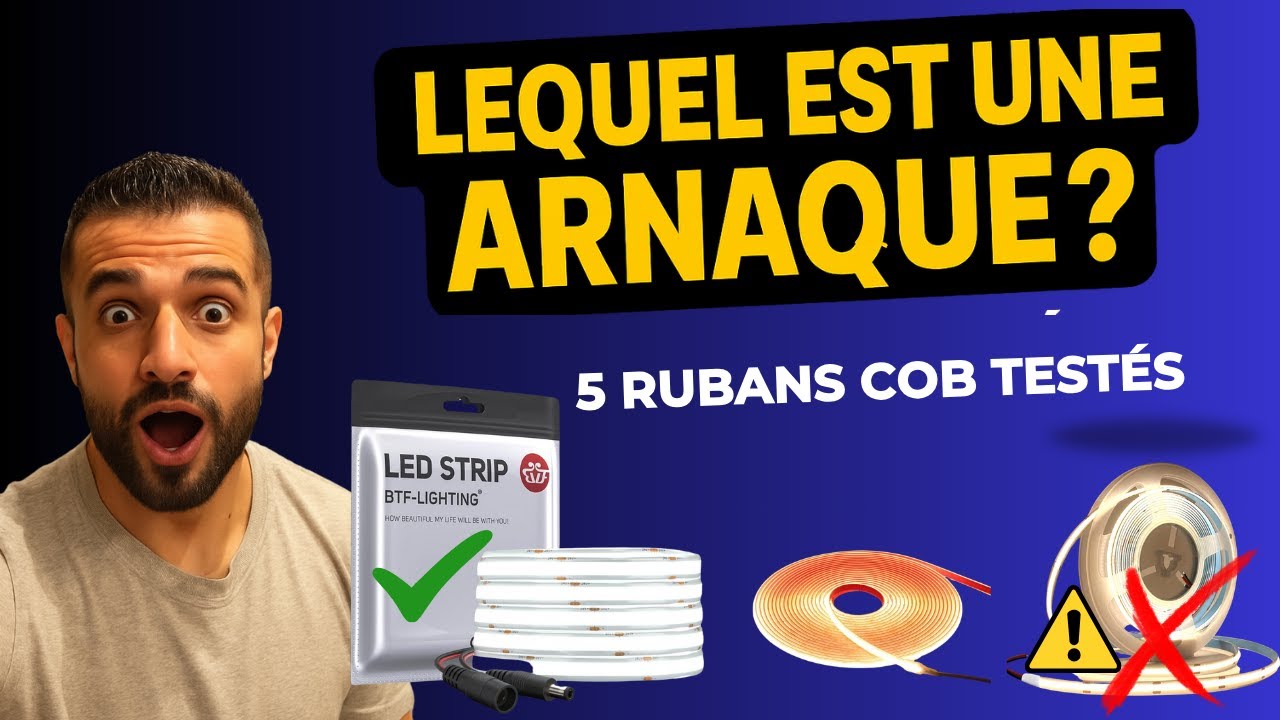 5 Rubans LED COB TESTÉS ⚠️ Lequel vaut vraiment le coup ? (12V vs 220V)