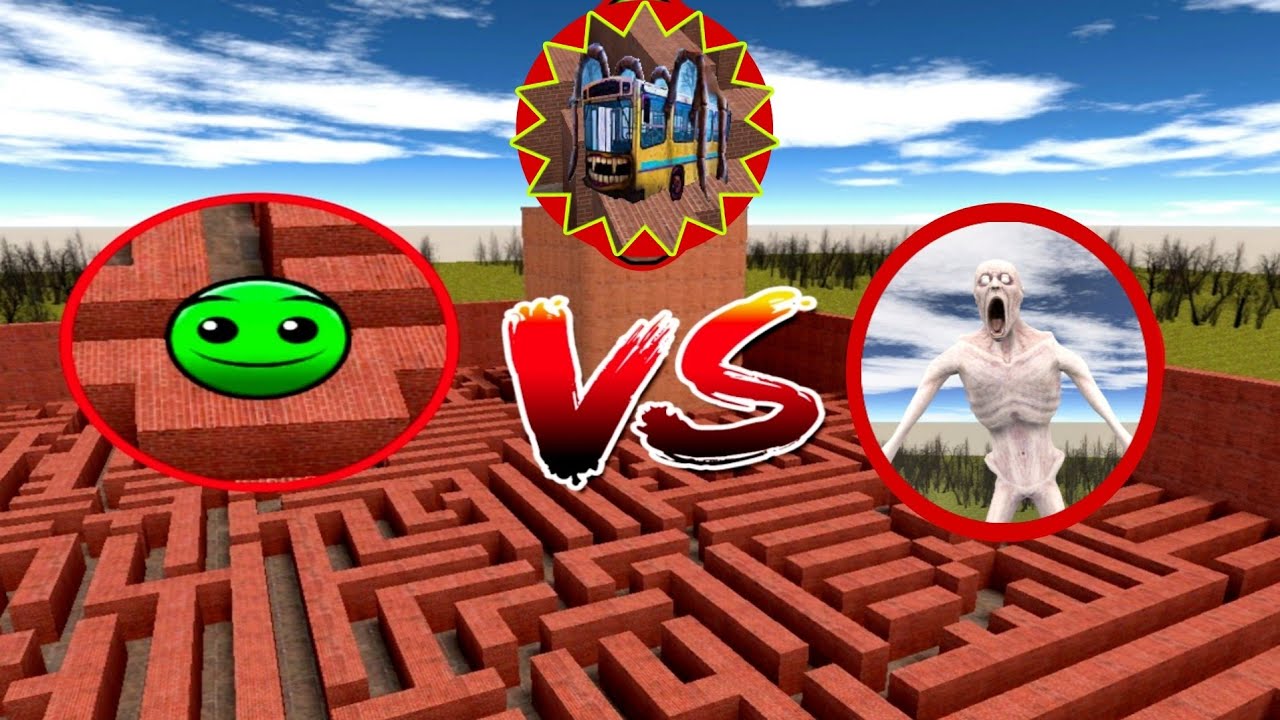 LOBOTOMY DASH AND BUS EATER VS SCP 096 IN MAZE GMOD#Tx gaming sagor