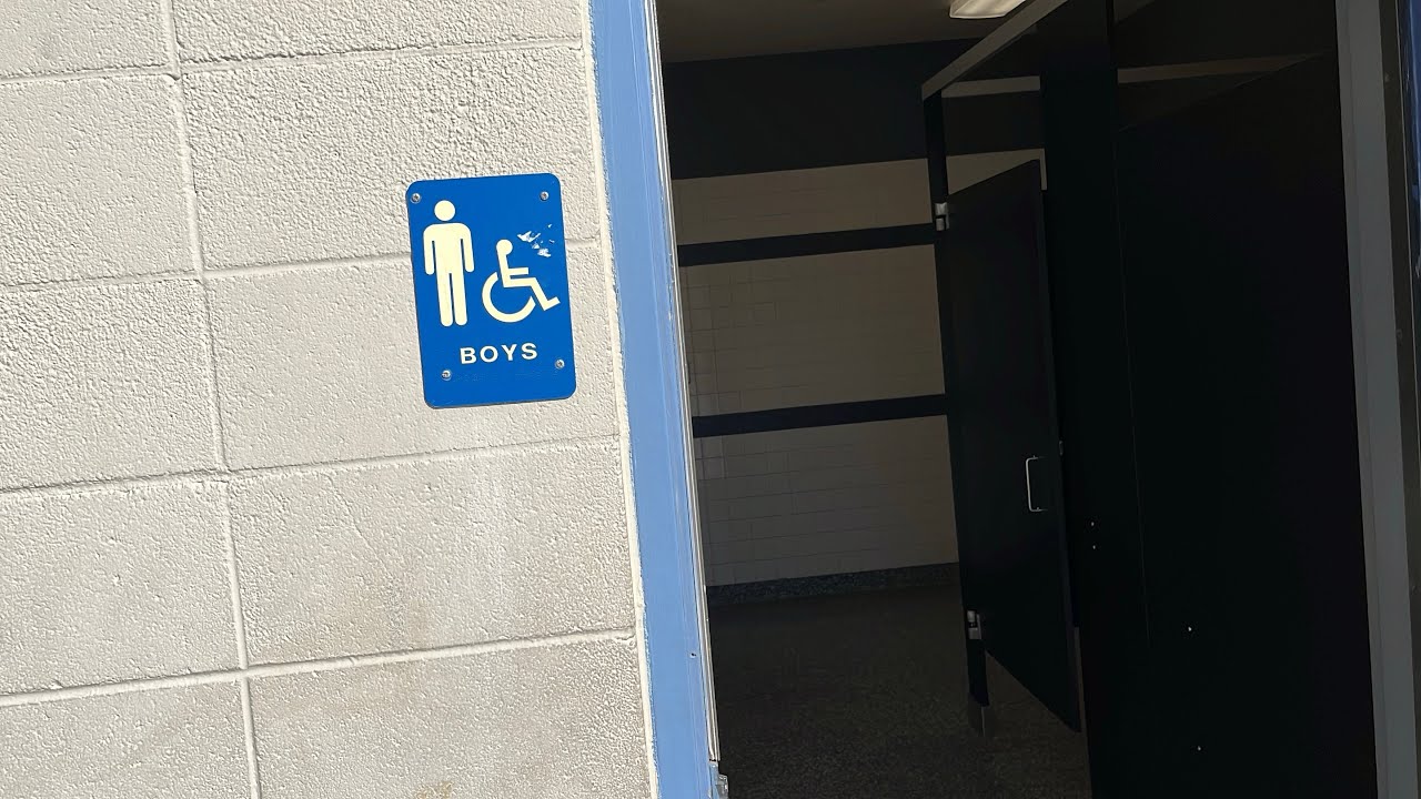 School Cafeteria Boys Restroom Revisit!