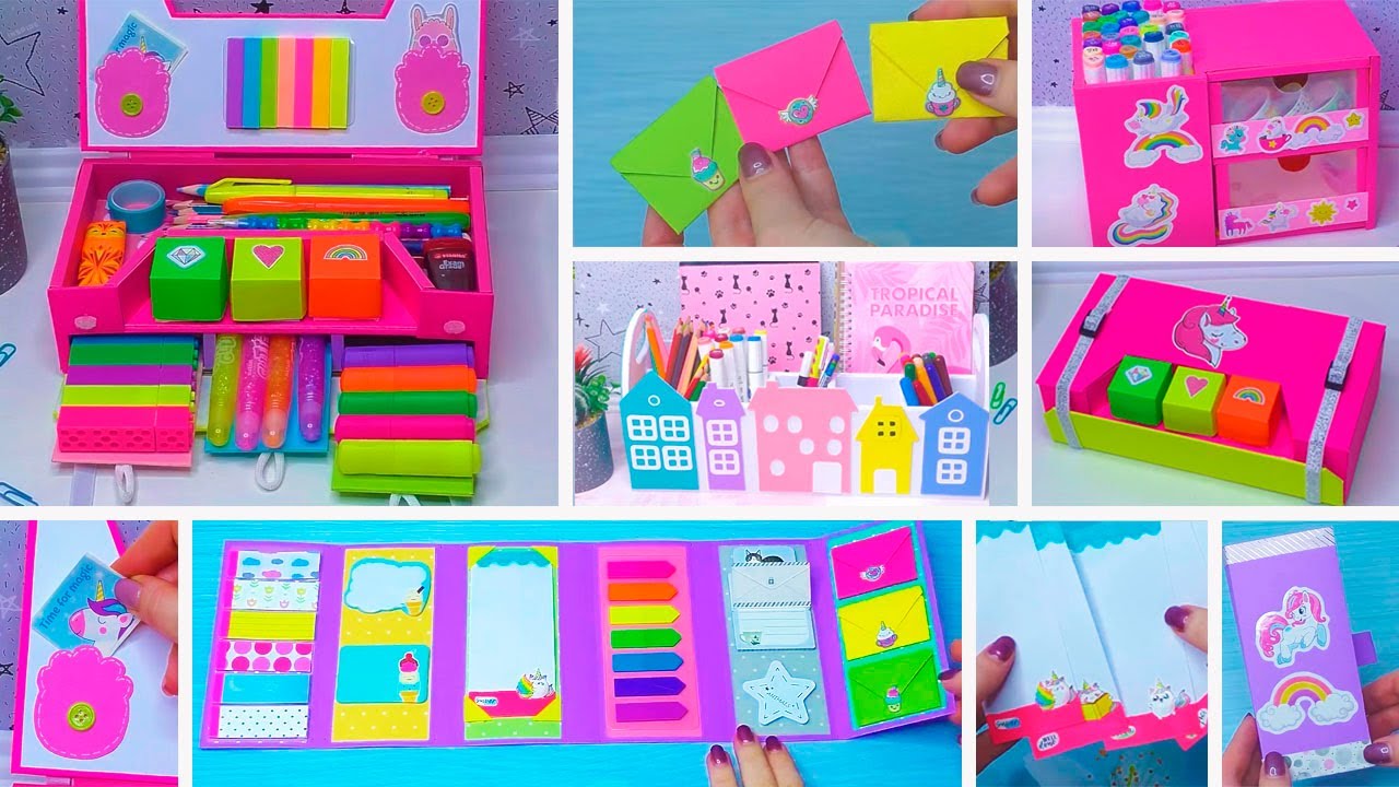 Paper craft ideas // Cardboard organizers and pencil cases