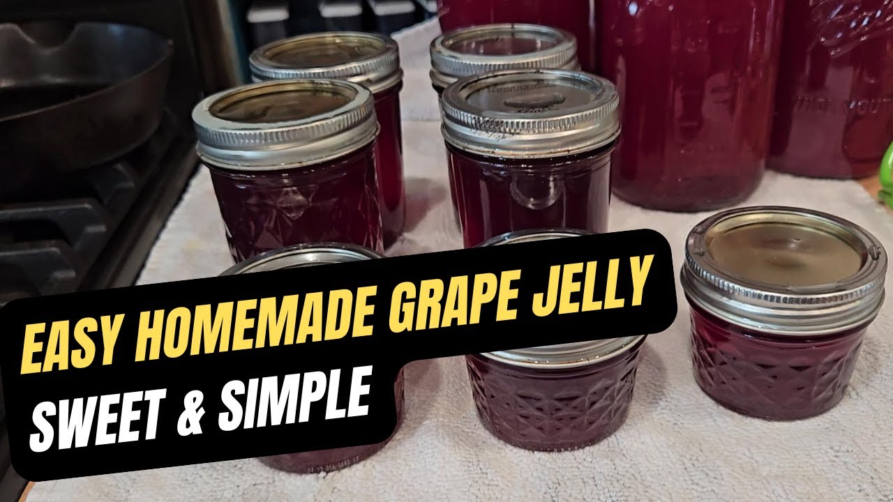 Homemade Grape Jelly: From Fresh Grapes to Delicious Spread!