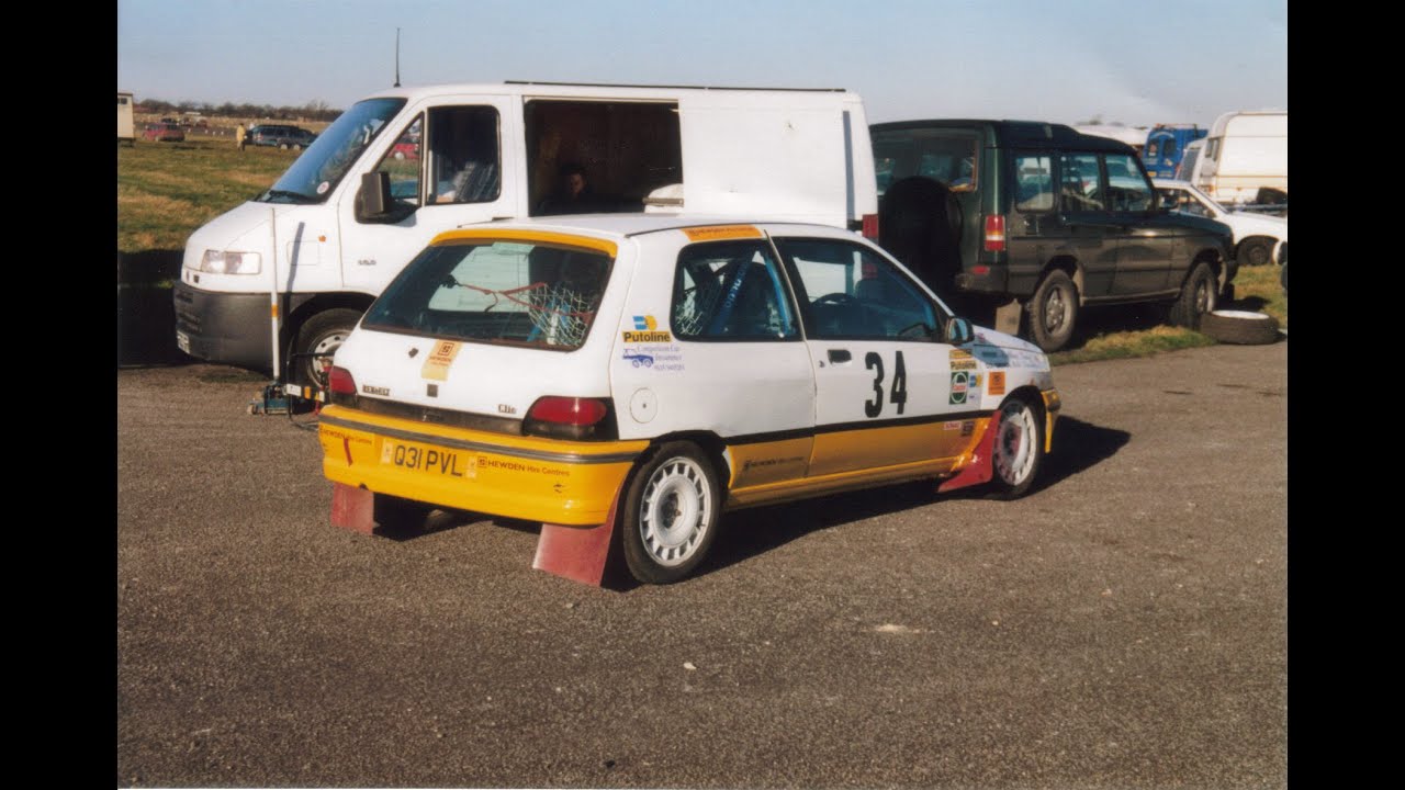 Renault Clio 1.8 16V Blyton Park stages rally