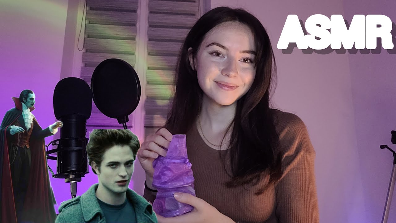 ASMR FR : 5 faits sur les vampires (Dracula vs Edward Cullen) + Triggers