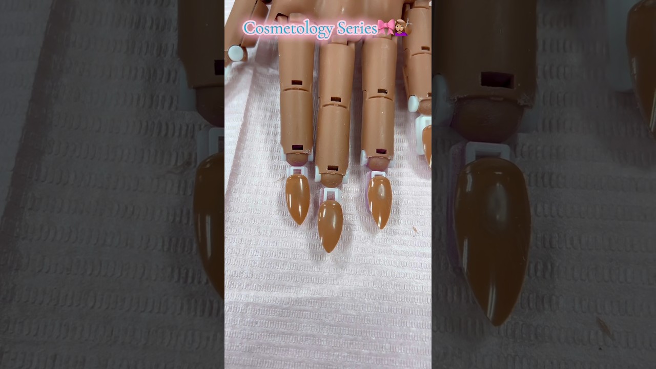 Cosmetology Series💇🏽&zwj;♀️🎀| p.9 #youtubeinfluencer #youtubeshorts #cosmetology #series #nailart