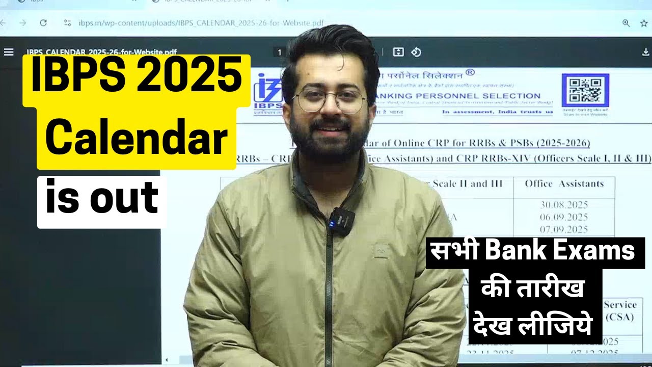 IBPS 2025 Calendar is out 🔥🔥|| All Bank Exams Datesheet 2025 || Important Message by Aashish Arora