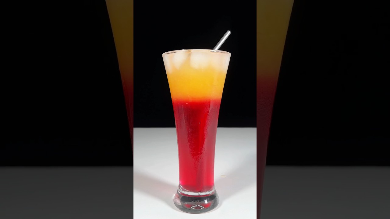 Sunrise mocktail ❤️ #shorts