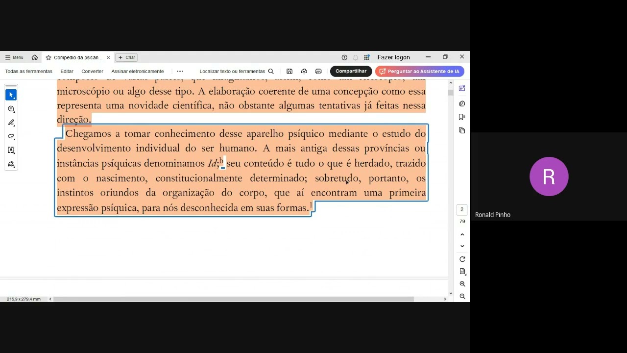 35º COMPÊNDIO DE PSICANÁLISE 1940 1938 pt 1