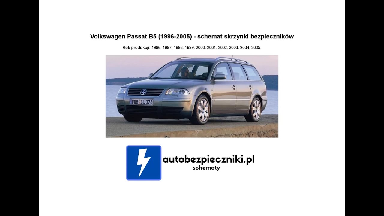 Volkswagen Passat B5 (1996-2005) – skrzynka bezpieczników