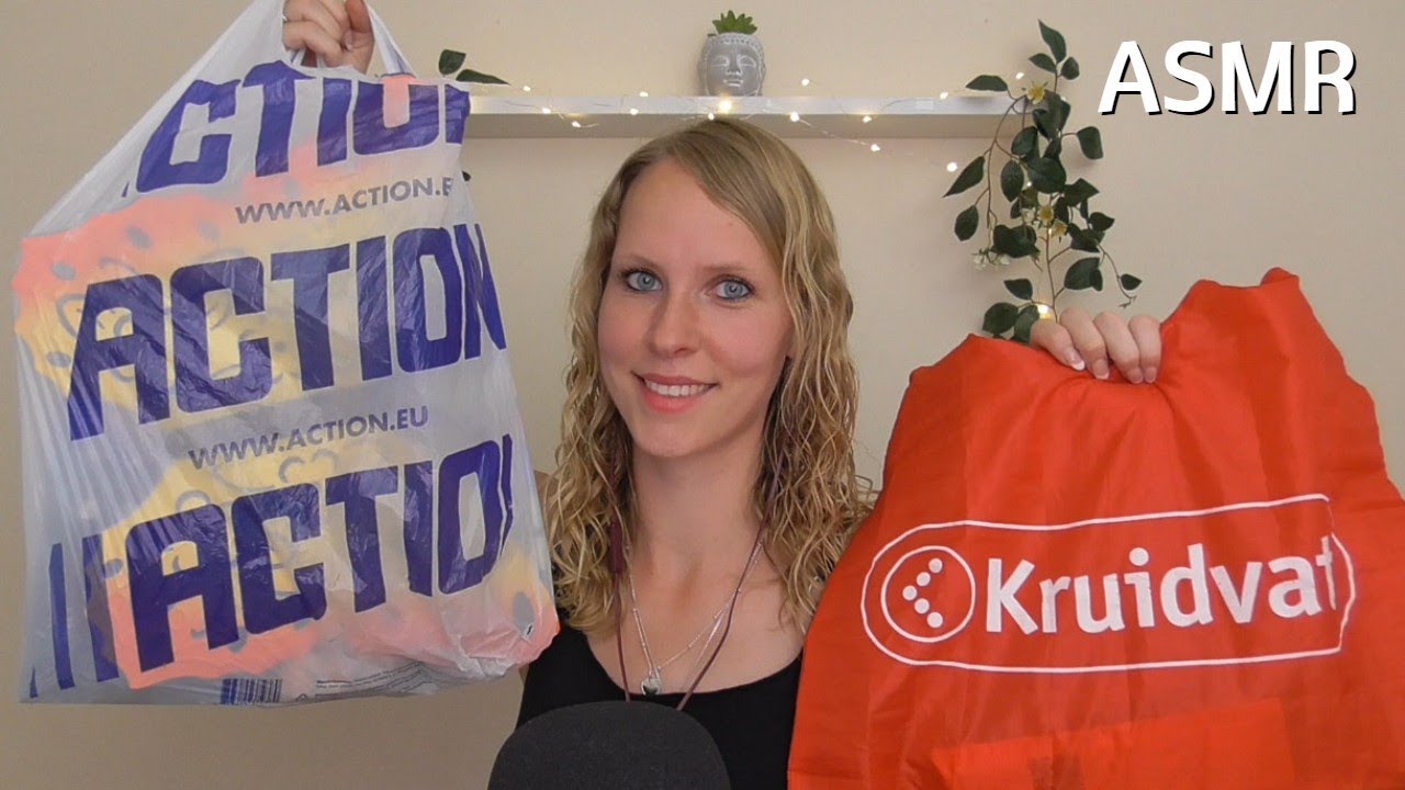 ASMR Action & Kruidvat Shoplog 🛒👜 (Show And Tell | Random Triggers)
