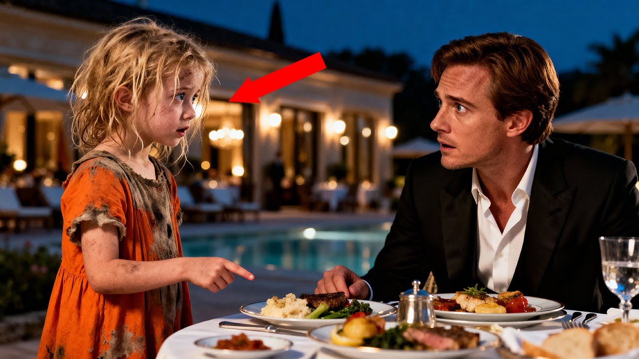 “Can I Eat With You, Dad?” A Poor Girl Asks A Millionaire — His Answer Shocks Everyone...