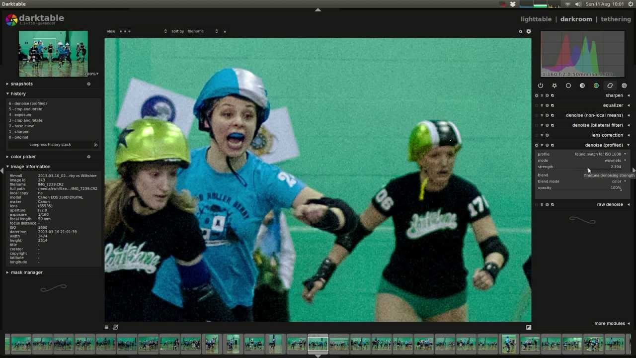 Darktable: noise reduction techniques (fixed video)