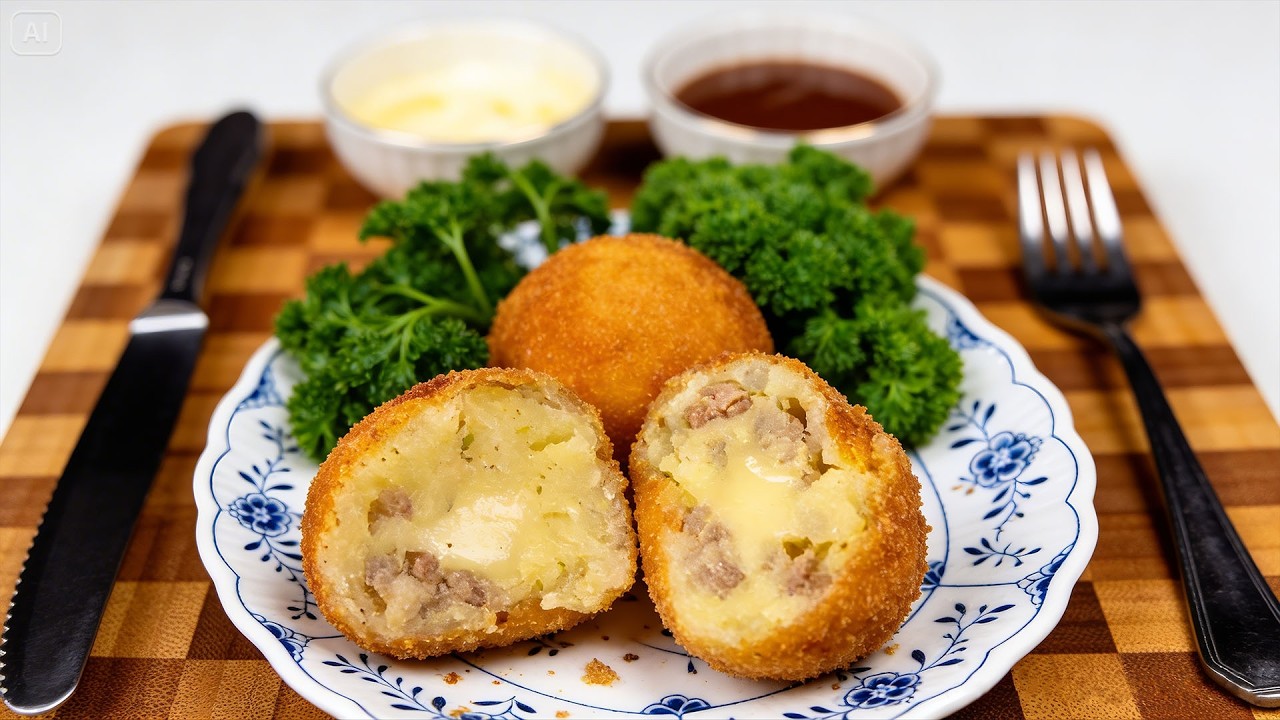 Kartoffelbombe mit Fleisch – Komplettes Rezept 🥔🍖  Herzhaft, einfach & unglaublich lecker!