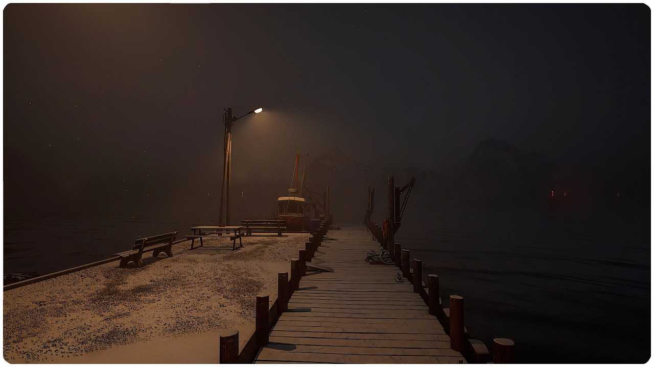 The Quickest I've Fallen Asleep: Calm Blizzard at a Dark Snowy Pier | Spatial & Binaural Windy ASMR