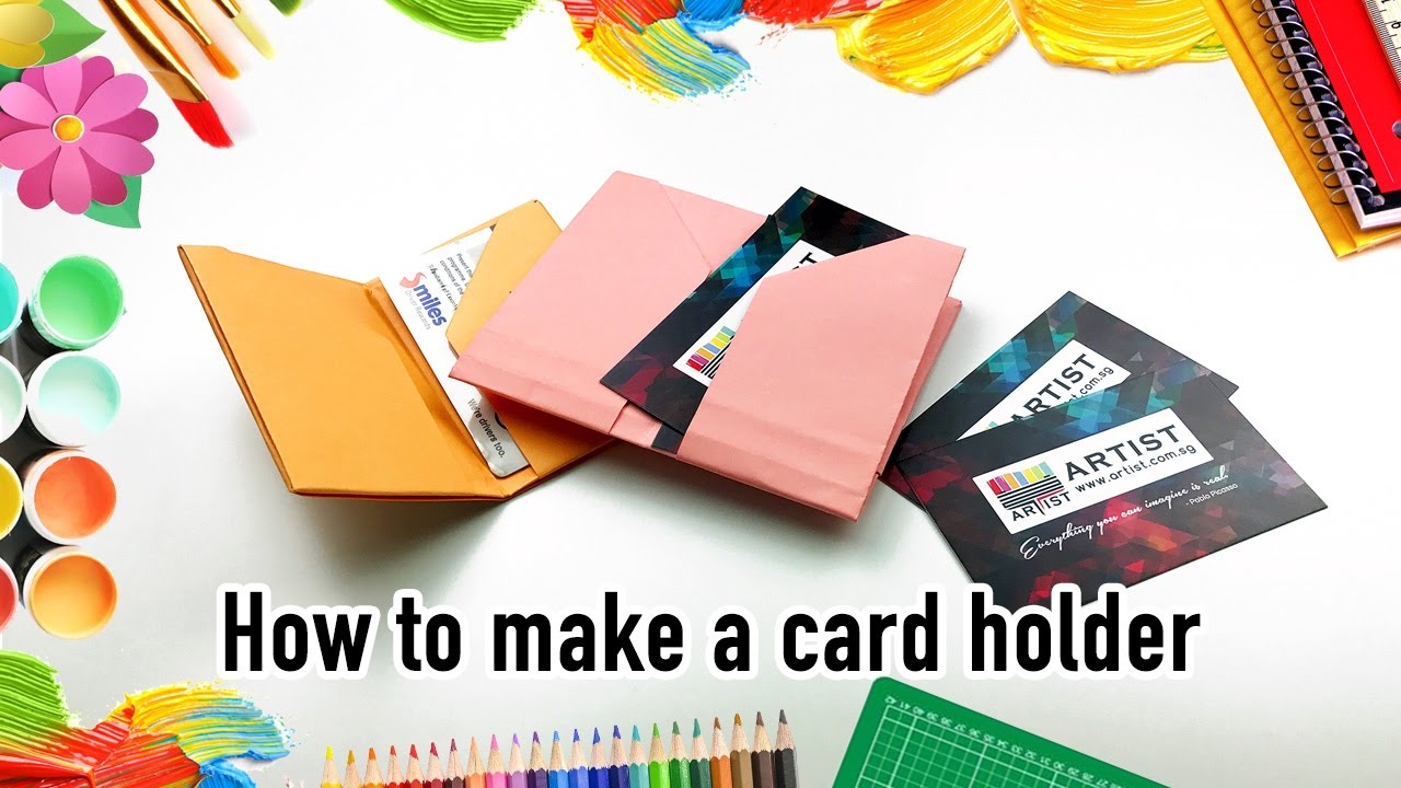 How to make a card holder | Origami Tutorial