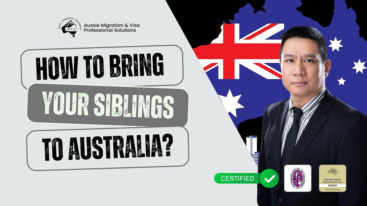 How can you bring your siblings to Australia?