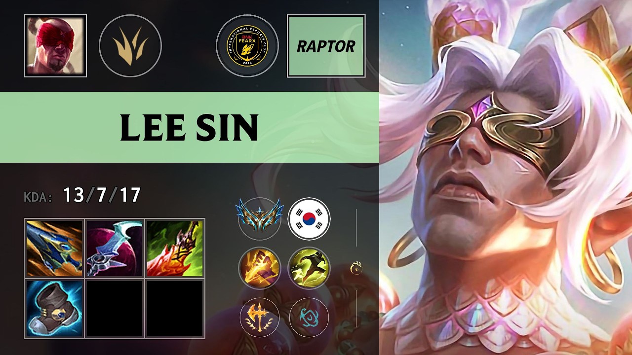 (BFX Raptor) Lee Sin Jungle vs Vi (DNS Pyosik) - KR Challenger Patch 26.15
