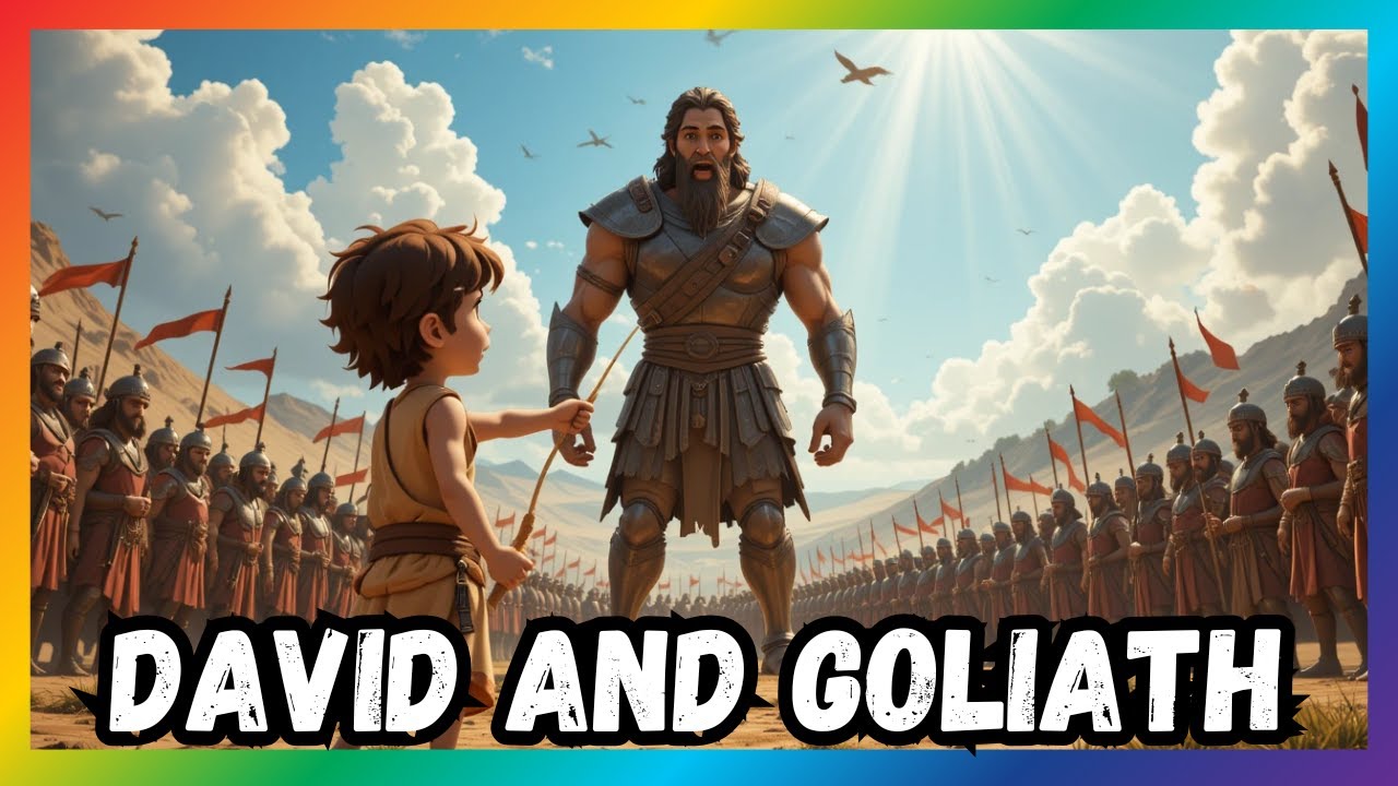 David and Goliath 🪨✝️ | Christian Animated Song for Kids | Bible Story Music