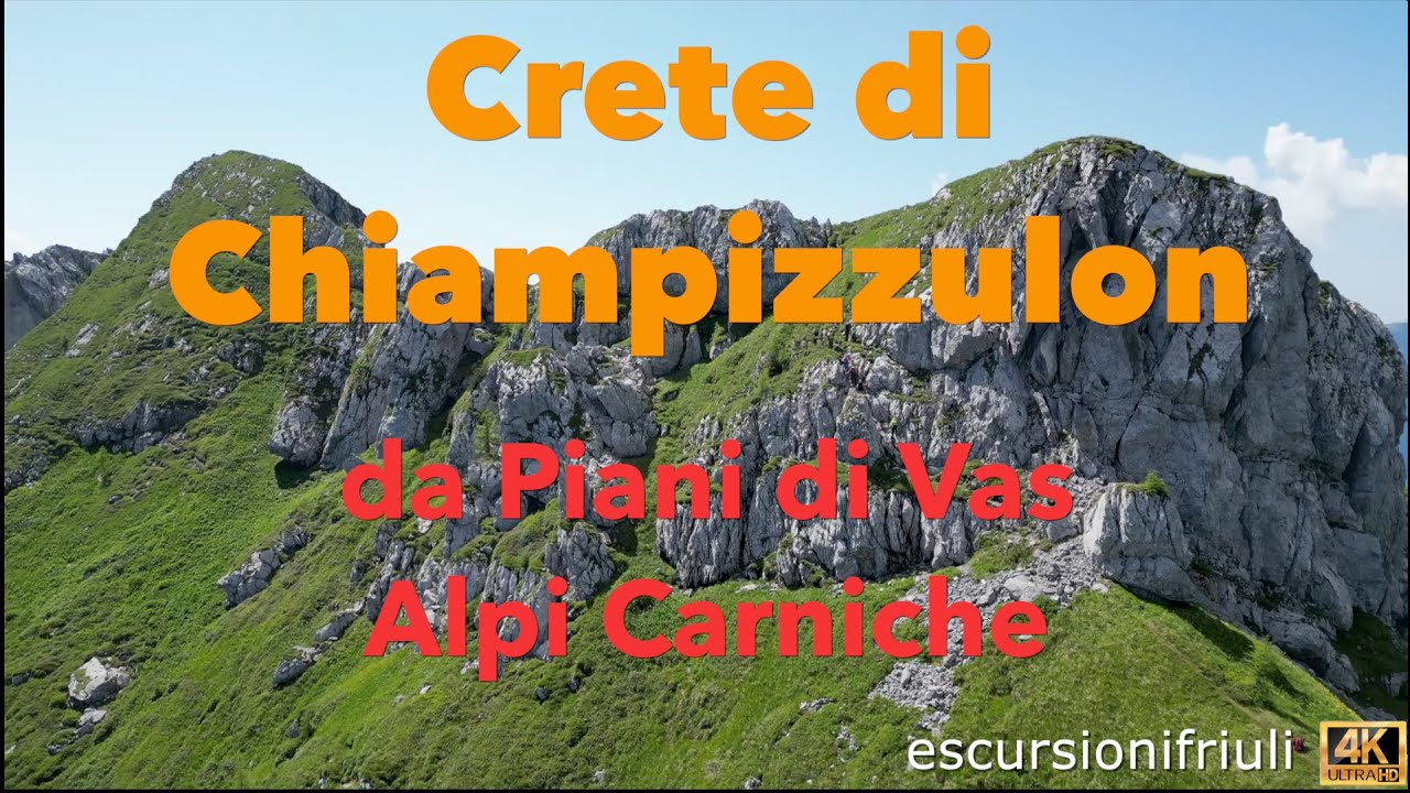 163 Crete di Chiampizzulon (4K) una inaspettata e spettacolare cima delle Alpi Carniche