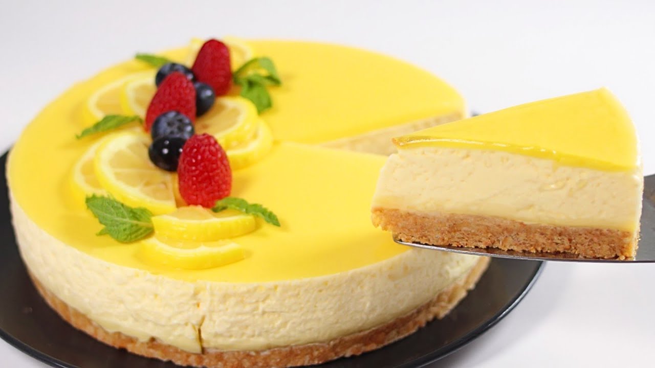 CHEESECAKE AL LIMONE senza cottura in forno [torta fredda]