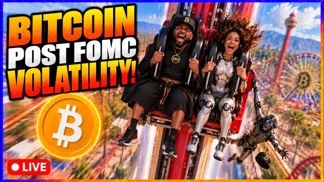 Bitcoin Post FOMC Volatility! Live Trading & TA