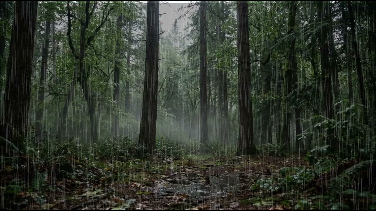 Soothing Rain and Light Thunder – Ambient Audio for Deep Relaxation and Better Sleep