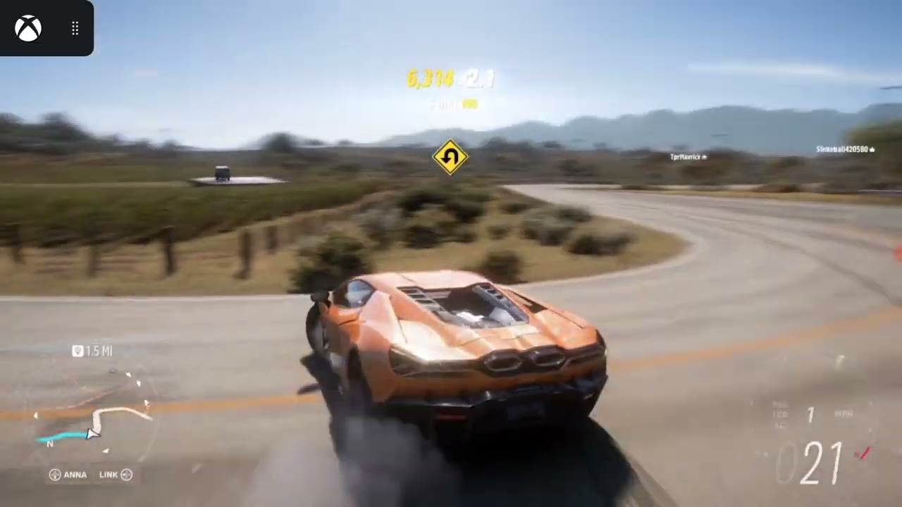 Playing forza horizon 5