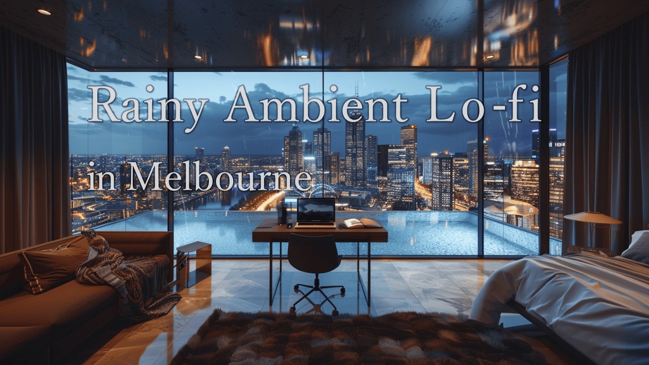 Melbourne 80s Mood ｜ Rainy Ambient Lo-fi Night