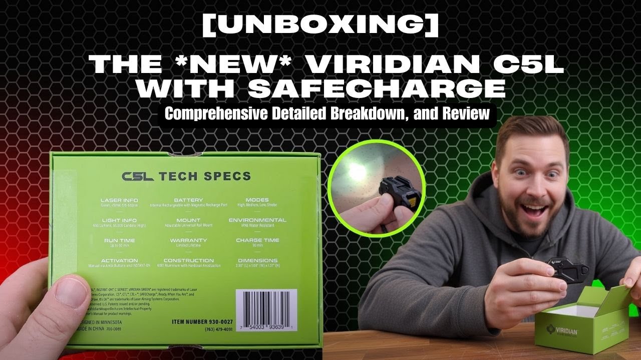 [UNBOXING] The * NEW * Viridian C5L with SAFECharge: Comprehensive Detailed Breakdown, and Review