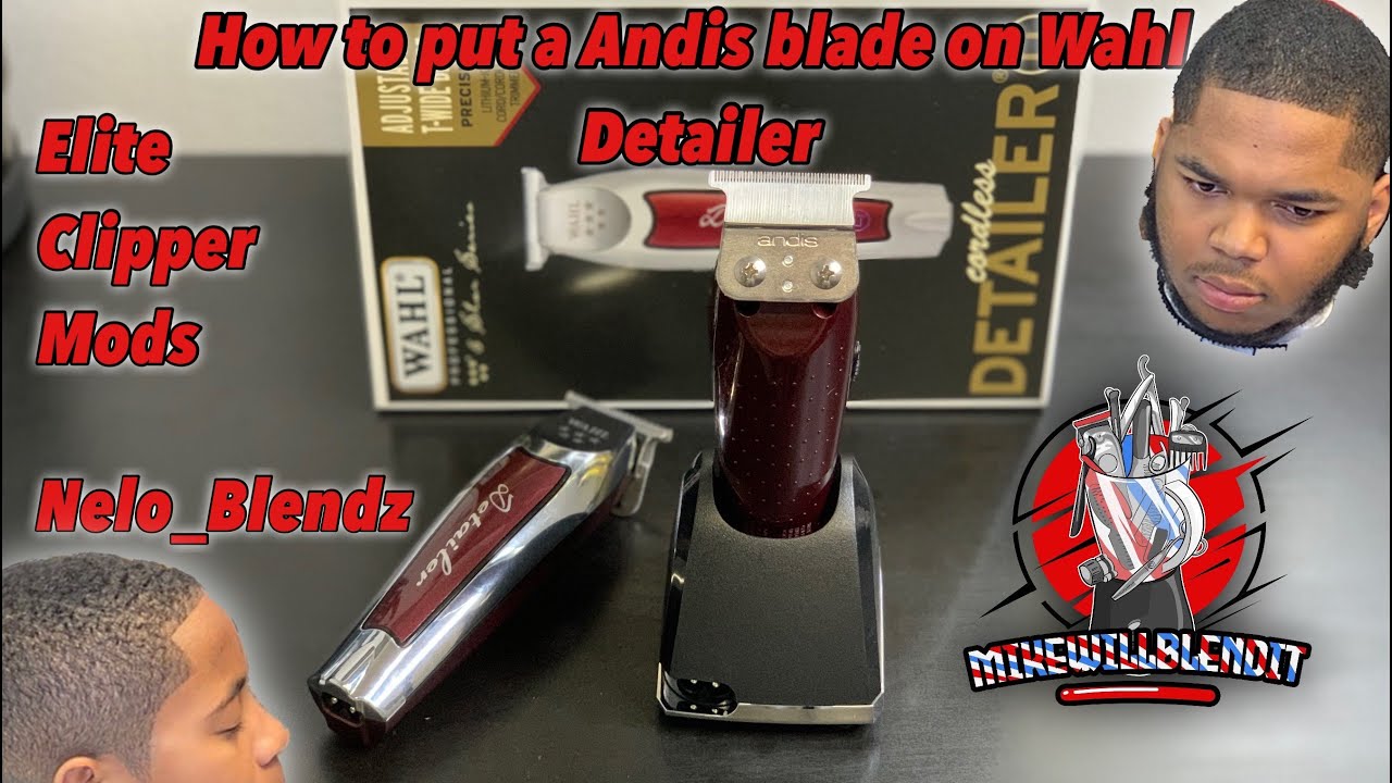 How to put ANDIS GTX blade on WAHL DETAILERS Li | KING CLIPPER MODS | Wahl to Andis CONVERSION |