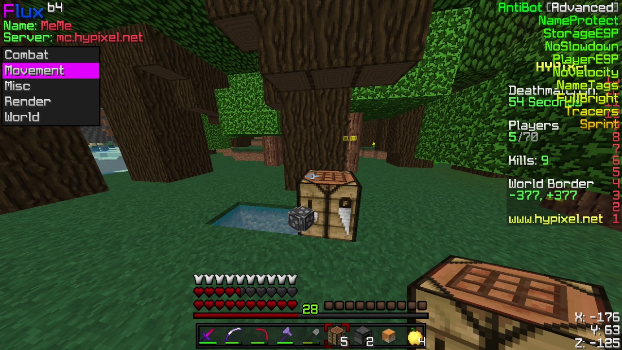 Hacking on hypixel uhc&nbsp;(Destroying)
