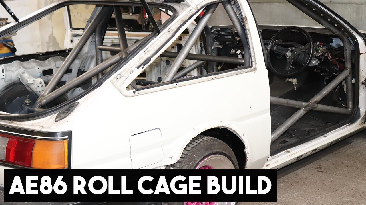 AE86 COROLLA ROLL CAGE BUILD, TIME LAPSE