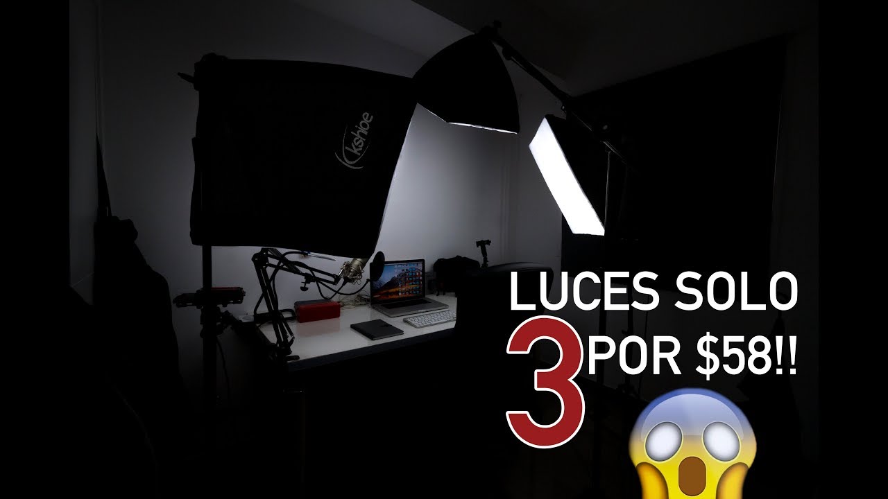 LUCES PARA VIDEOS POR SOLO $58 | KIT DE ILUMINACION | LUCES ECONOMICAS