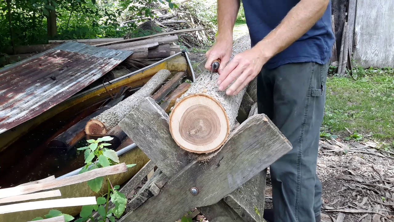 Removing Bark / Ash Basket Making