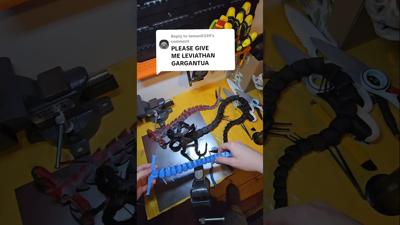 subnautica gargantuan leviathan is hugee! #subnautica #3dprinting  #articulation