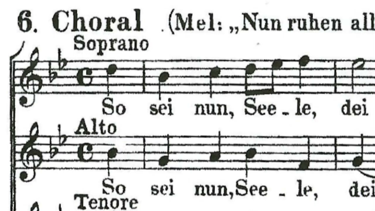 Bach, So sei nun 