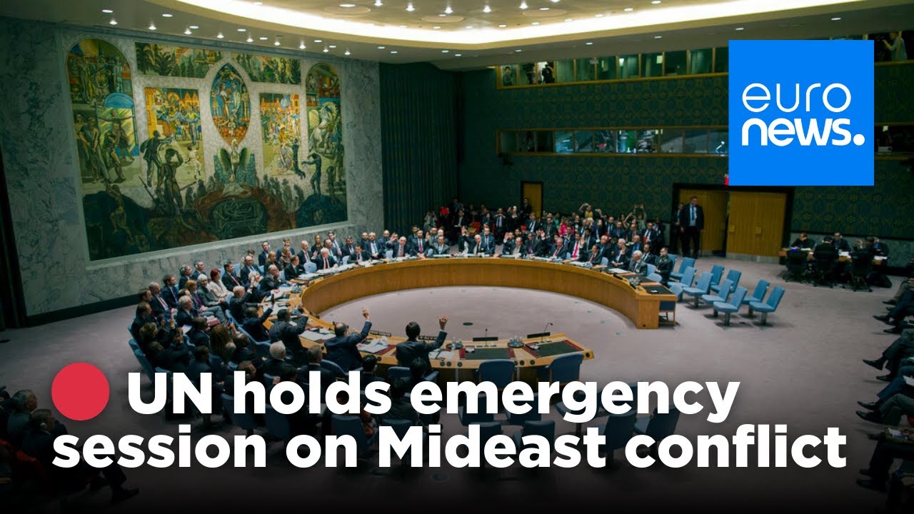 🔴 UN Security Council emergency meeting on Middle East crisis | euronews 🇬🇧