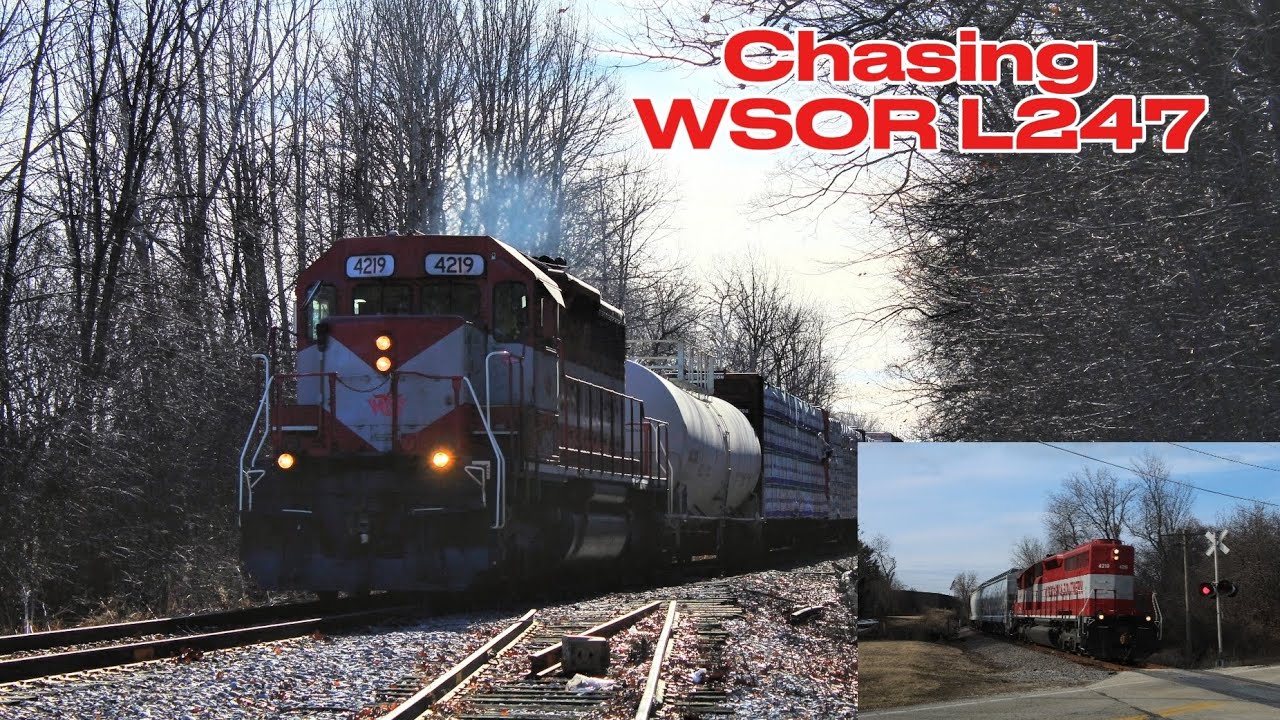 Chasing WSOR L247 around in Wisconsin!