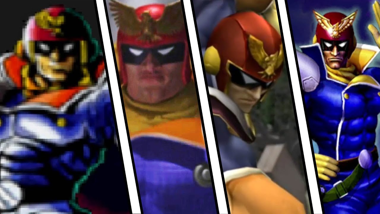 Evolution of Captain Falcon from F-Zero