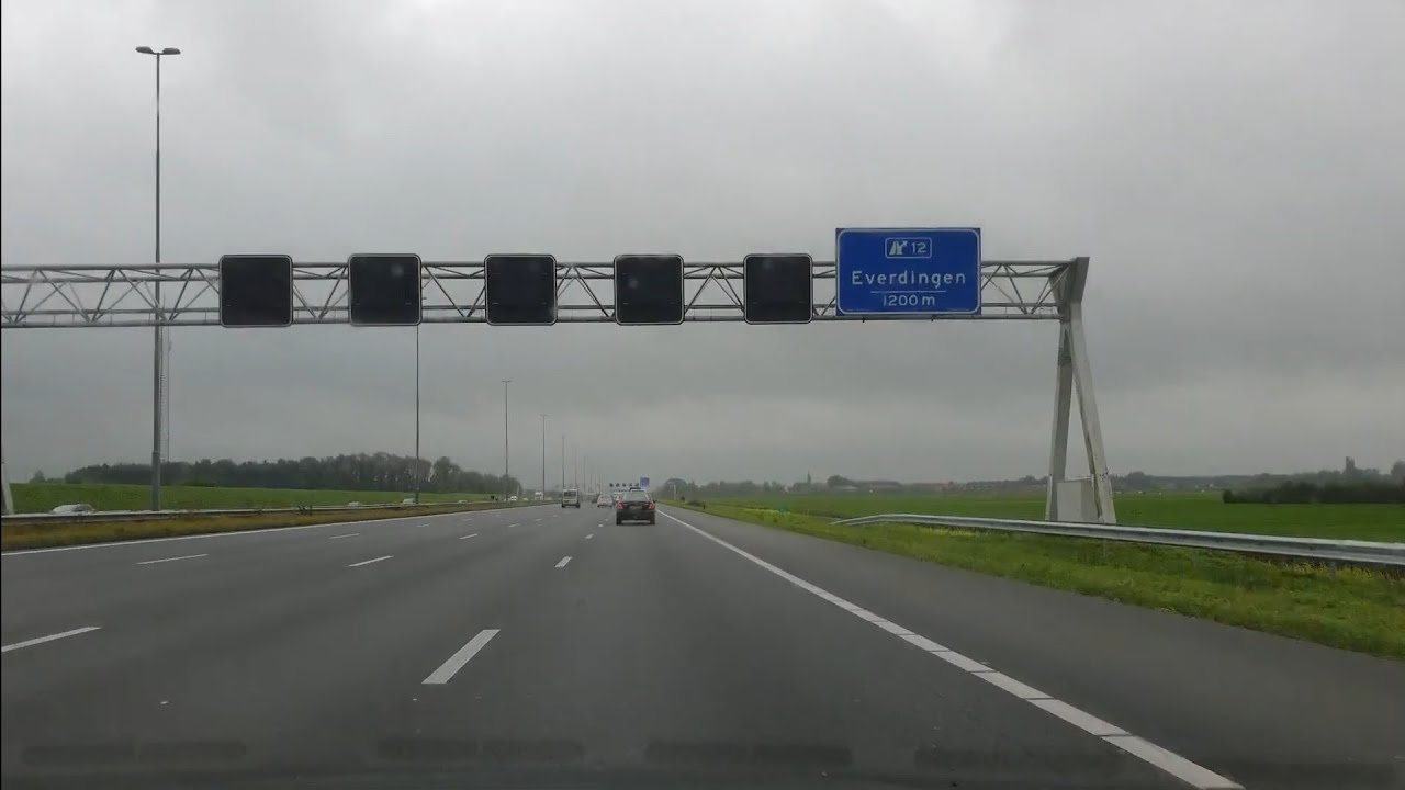 Dashcam Everdingen: A2 Knooppunt Everdingen 》Knooppunt Deil》Knooppunt Empel 》Knooppunt Hintham》N279.