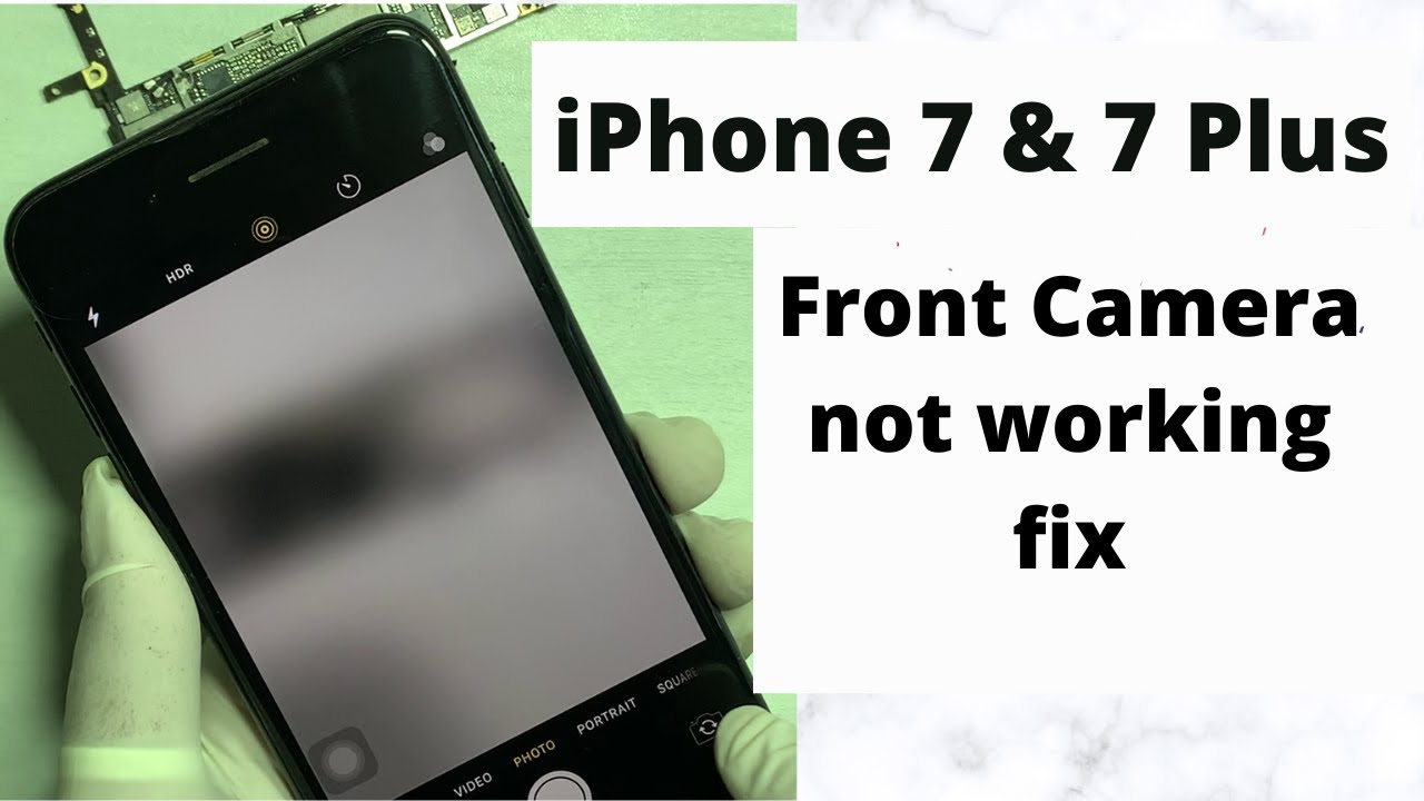 Фронтальная камера iPhone 7 Plus не работает! Решение проблемы с неработающей фронтальной камерой...