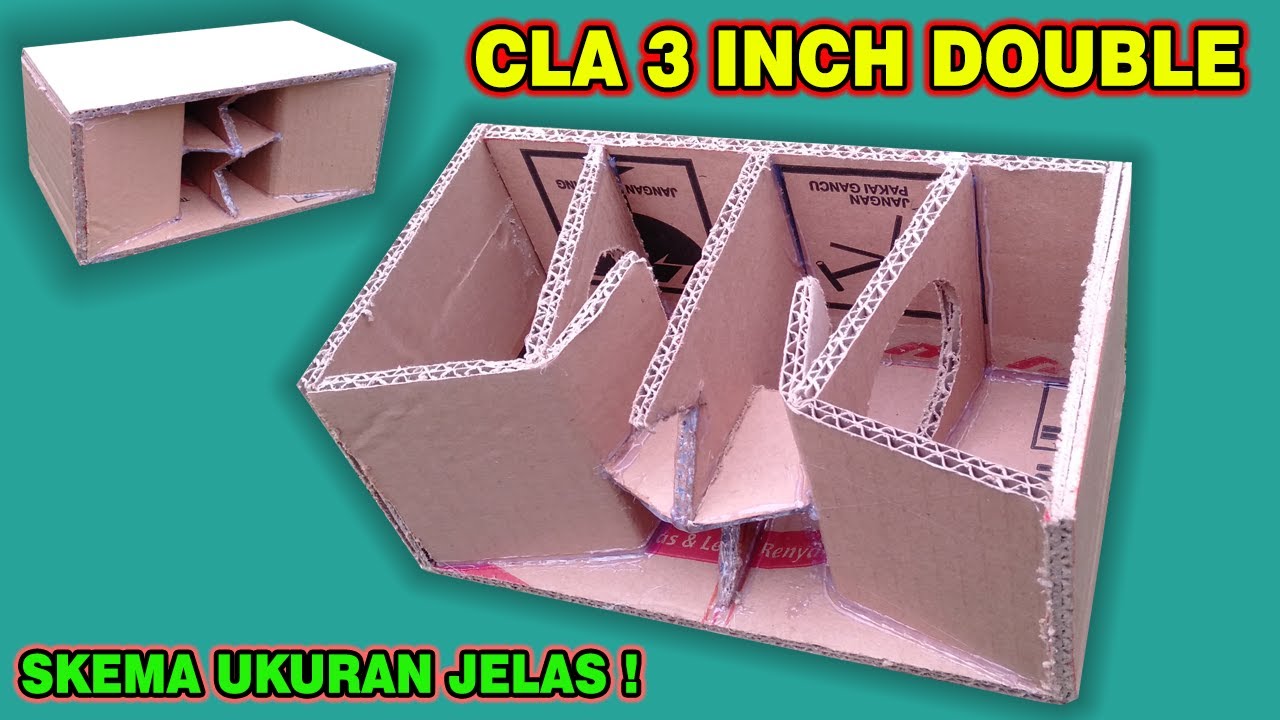CARA MEMBUAT BOX CLA DOUBLE 3 INCH DARI BAHAN KARDUS