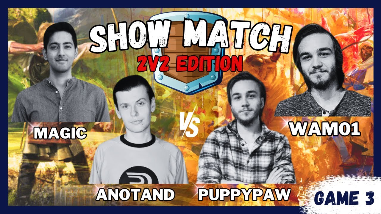 Wam01 + Puppypaw1 vs Anotand + IamMagic | AOE4 2v2 Show Match! [Bo7]