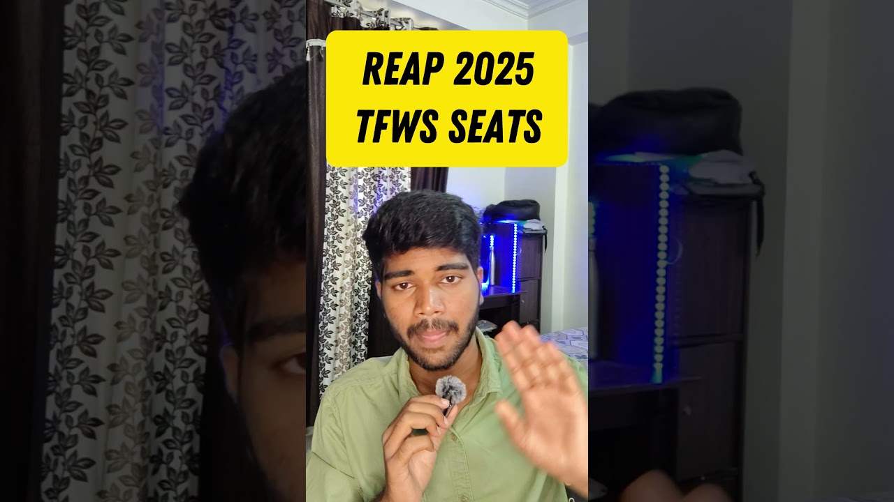 🎓 TFWS Seats in REAP 2025 🆓 | BTech with 0 Fees? 💸 Full Details of TFWS Scheme Explained 🔍📚#reaptfws