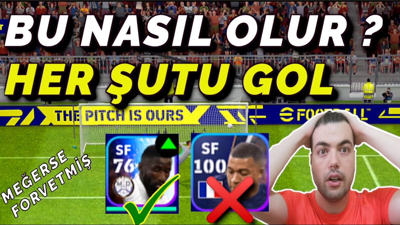 STOPER RUDİGER'İ FORVETE KOYDUM | VURDUĞU GOL OLUYOR (eFootball 2023 Mobile)