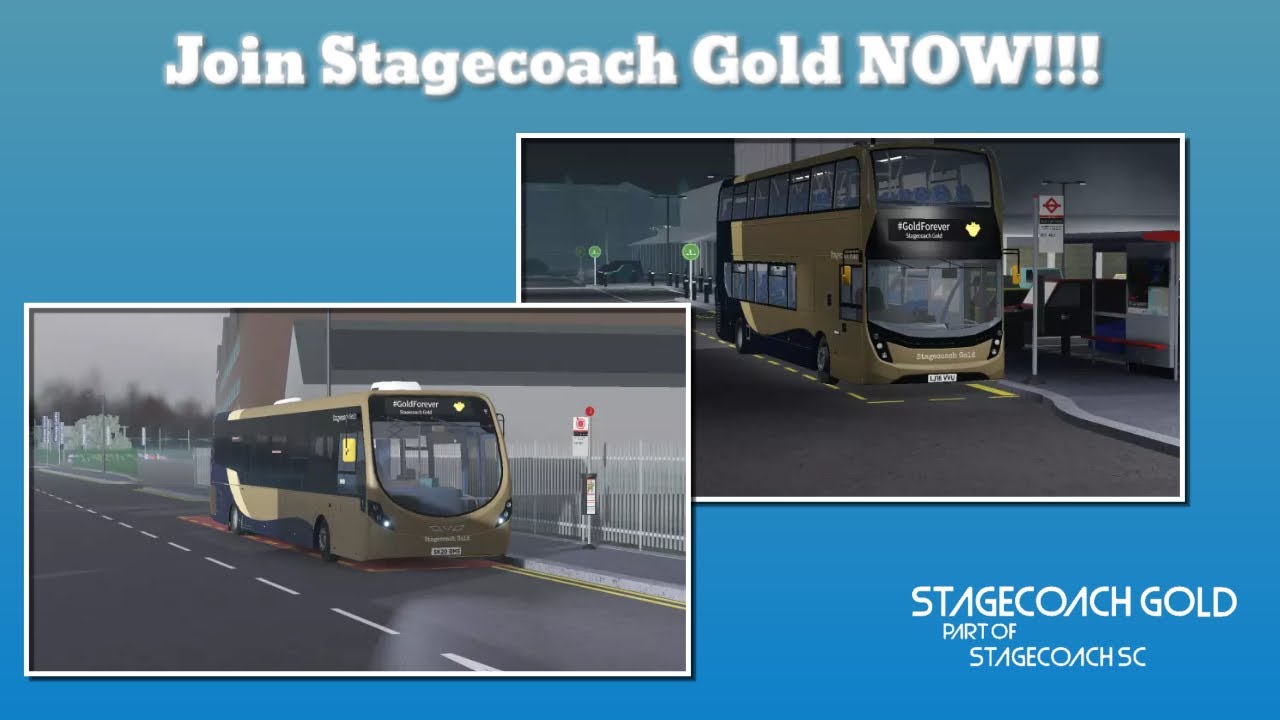 **REBRANDED TO FIRST BY nikecraft29** - Stagecoach Gold Advertisement (Croydon Roblox)