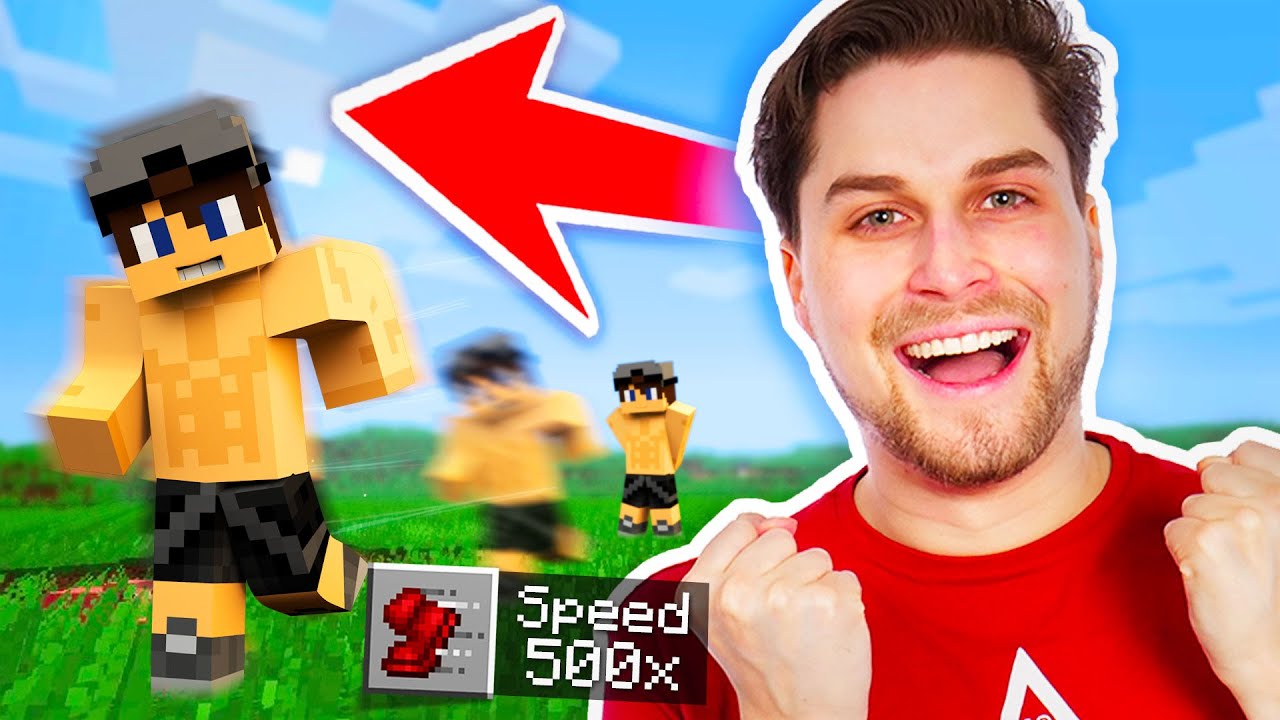 Minecraft, Maar Na Elke Stap Ren Je Sneller!😱😂